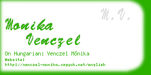 monika venczel business card